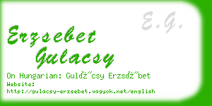 erzsebet gulacsy business card